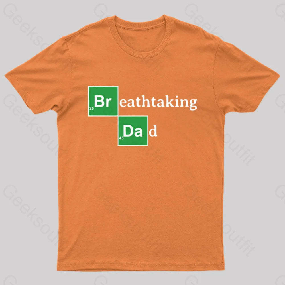 Breathtaking Dad Geek T-Shirt Army Green / S
