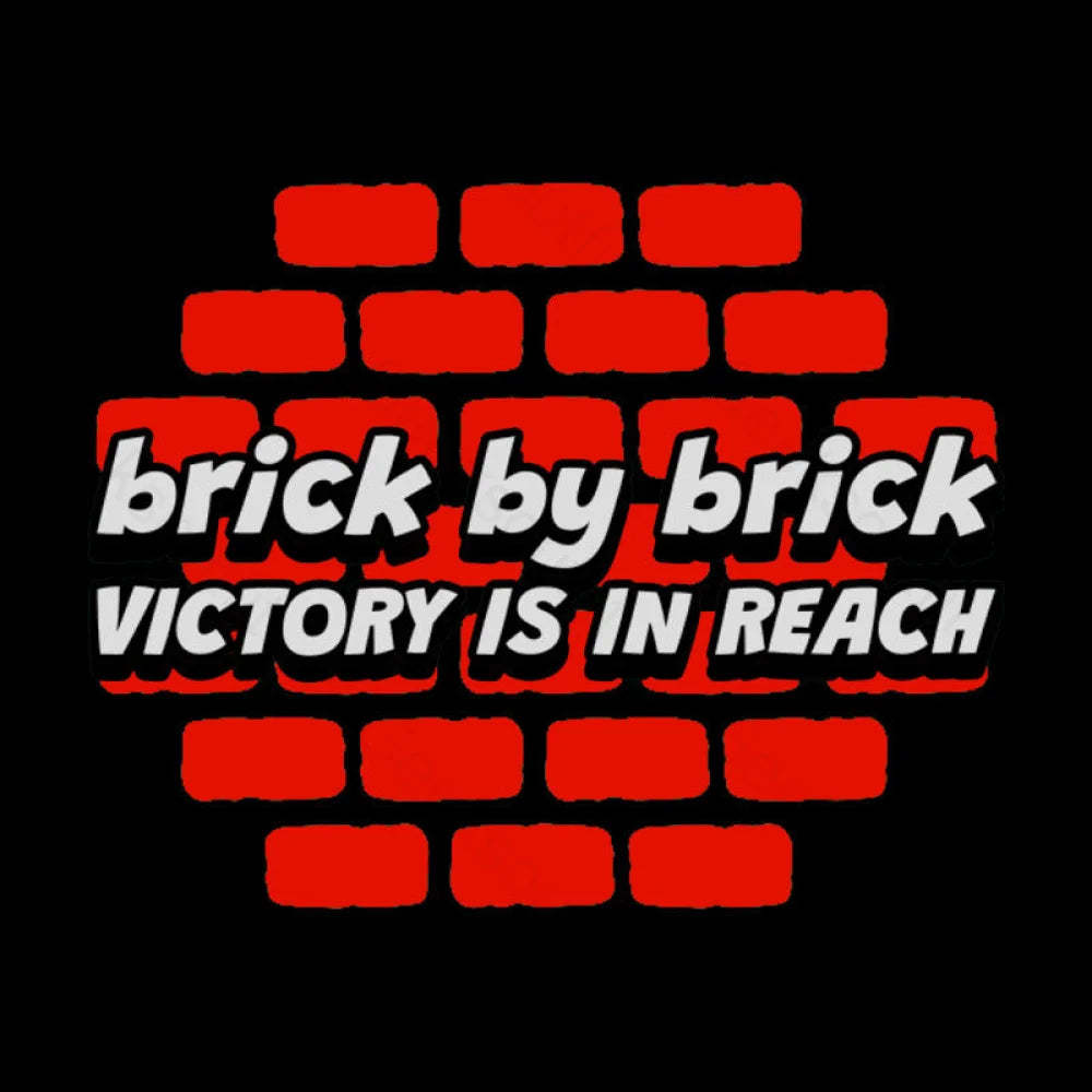 Brick By Victory Is In Reach Nerd T-Shirt