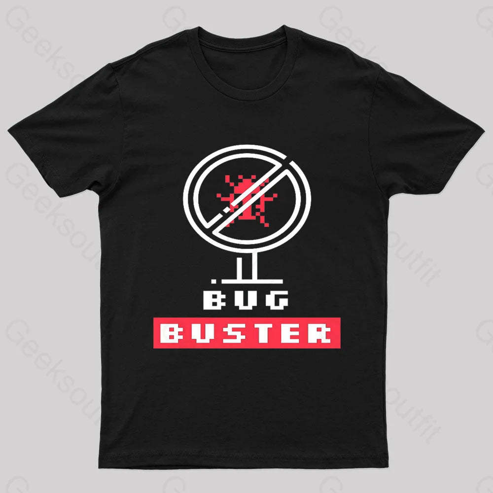 Bug Buster Geek T-Shirt Black / S