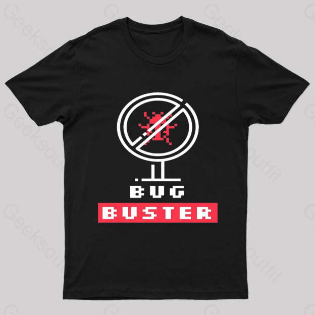 Bug Buster Geek T-Shirt Black / S