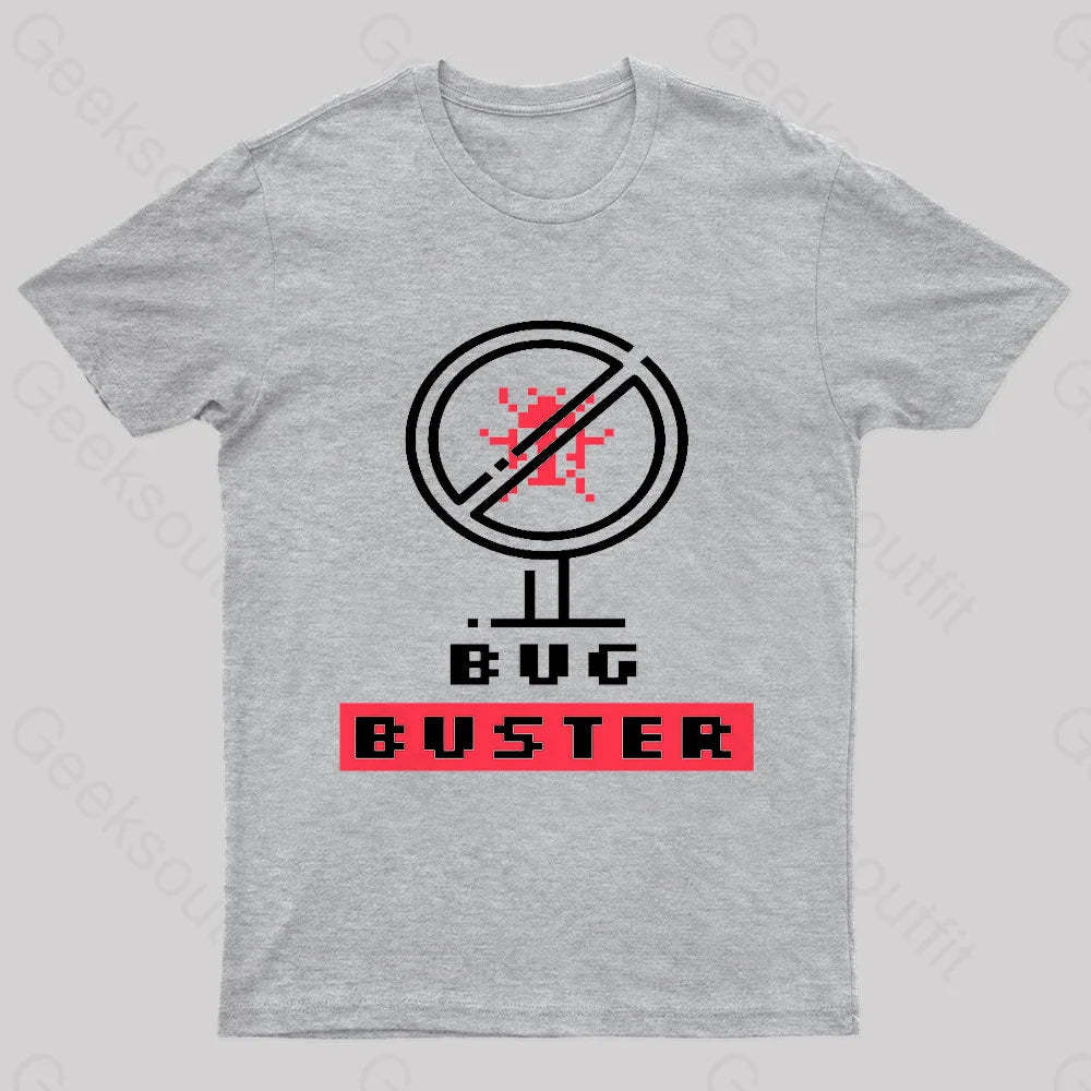 Bug Buster Geek T-Shirt Grey / S