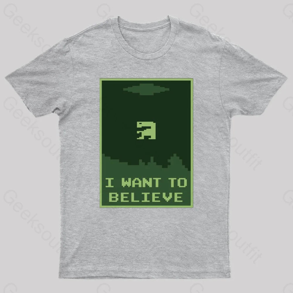 Buried Believer Nerd T-Shirt Grey / S