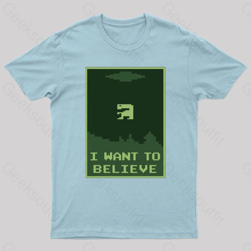 Buried Believer Nerd T-Shirt Light Blue / S