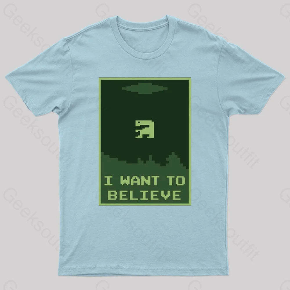 Buried Believer Nerd T-Shirt Light Blue / S