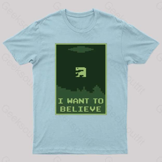 Buried Believer Nerd T-Shirt Light Blue / S