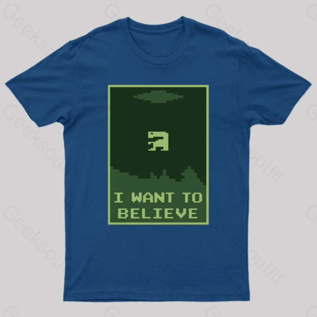 Buried Believer Nerd T-Shirt Navy / S