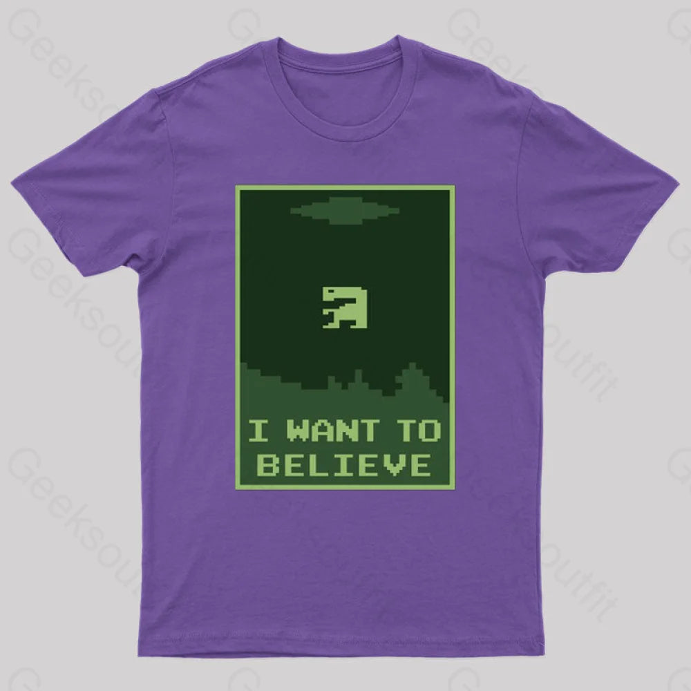 Buried Believer Nerd T-Shirt Purple / S
