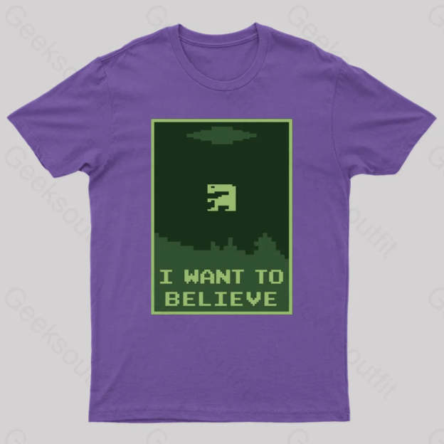 Buried Believer Nerd T-Shirt Purple / S