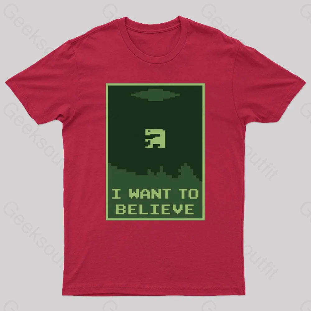 Buried Believer Nerd T-Shirt Red / S