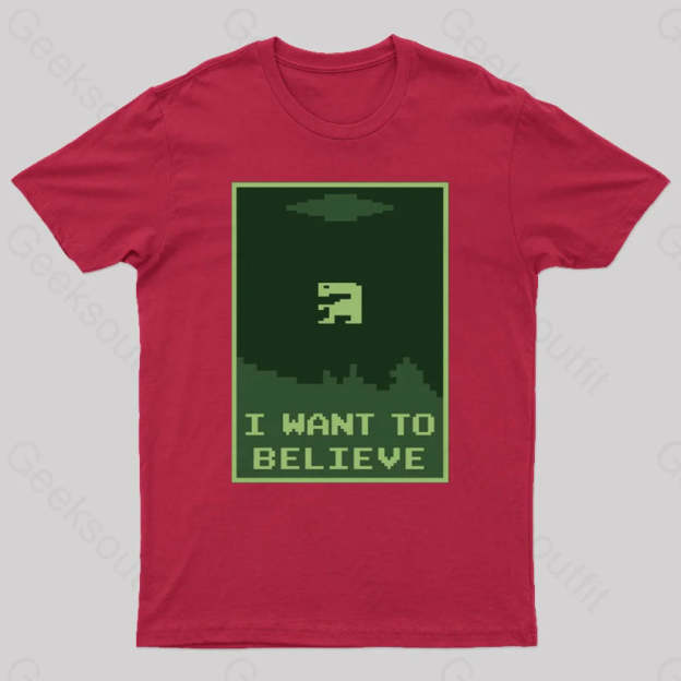 Buried Believer Nerd T-Shirt Red / S