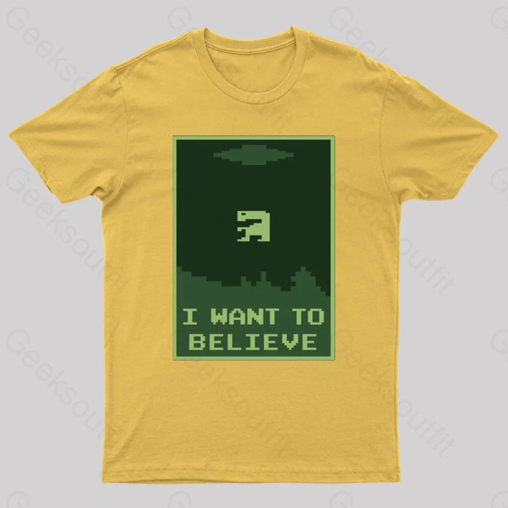 Buried Believer Nerd T-Shirt Yellow / S