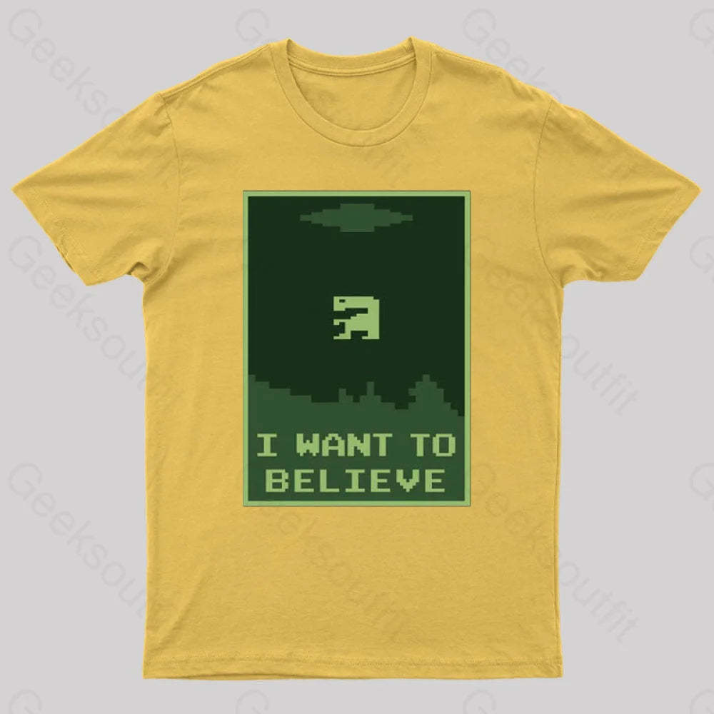 Buried Believer Nerd T-Shirt Yellow / S