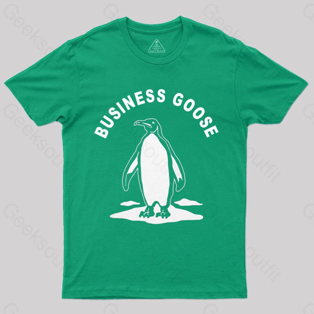 Business Goose T-Shirt Green / S
