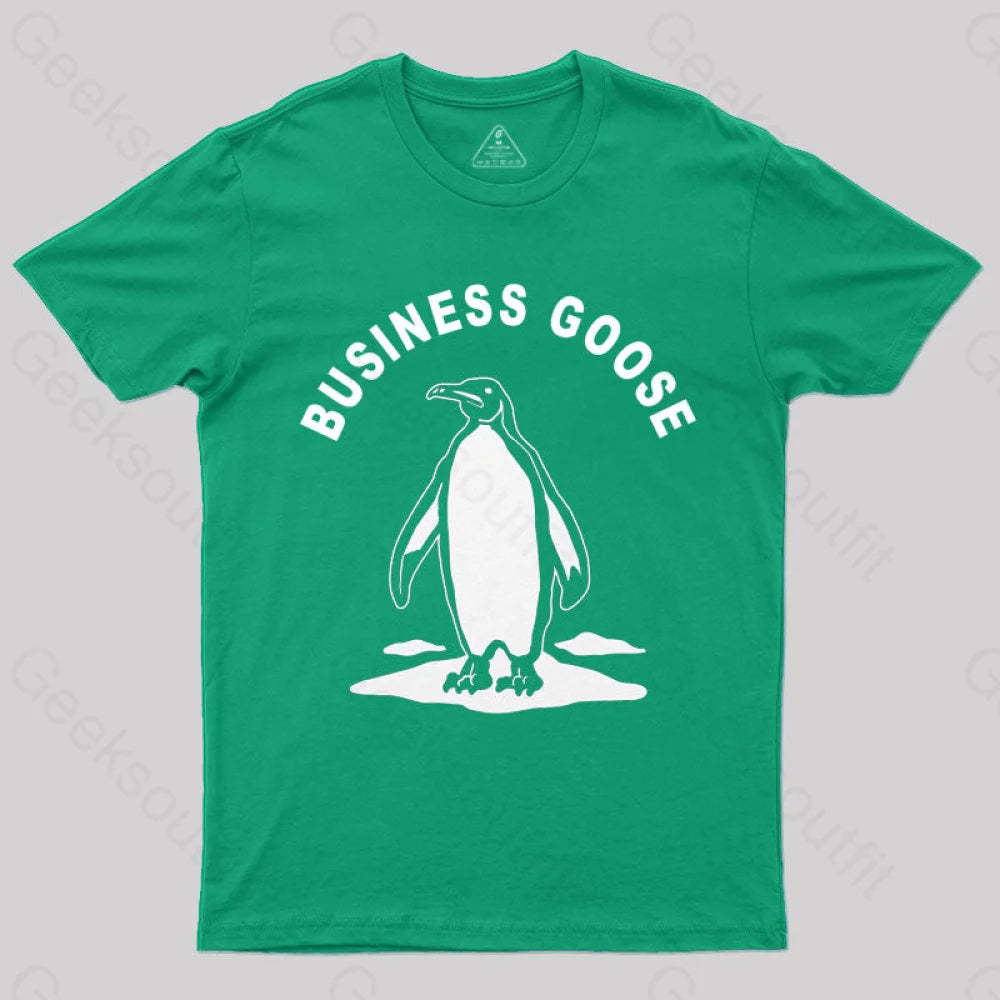 Business Goose T-Shirt Green / S