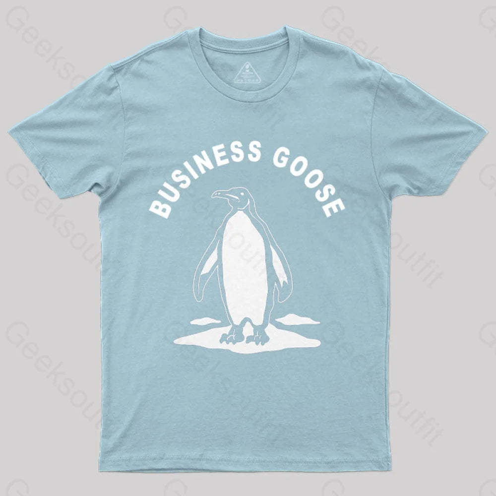Business Goose T-Shirt Light Blue / S