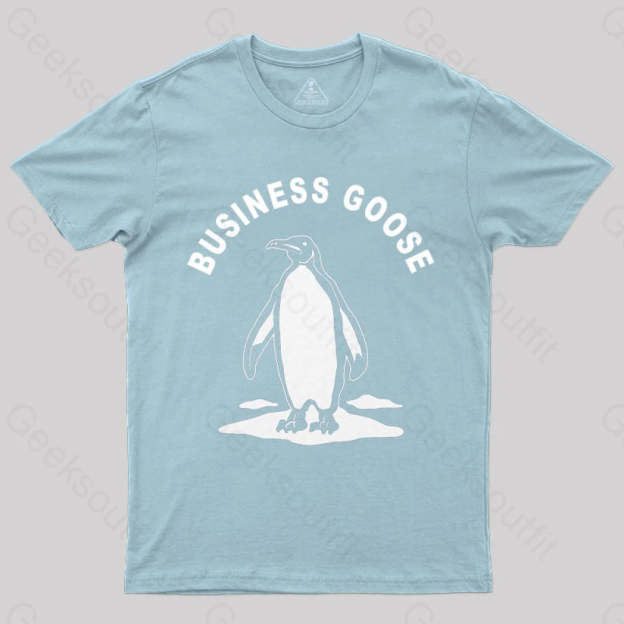 Business Goose T-Shirt Light Blue / S