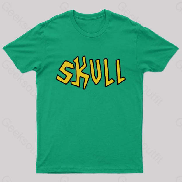Butt Head Costume Skull Geek T-Shirt Green / S