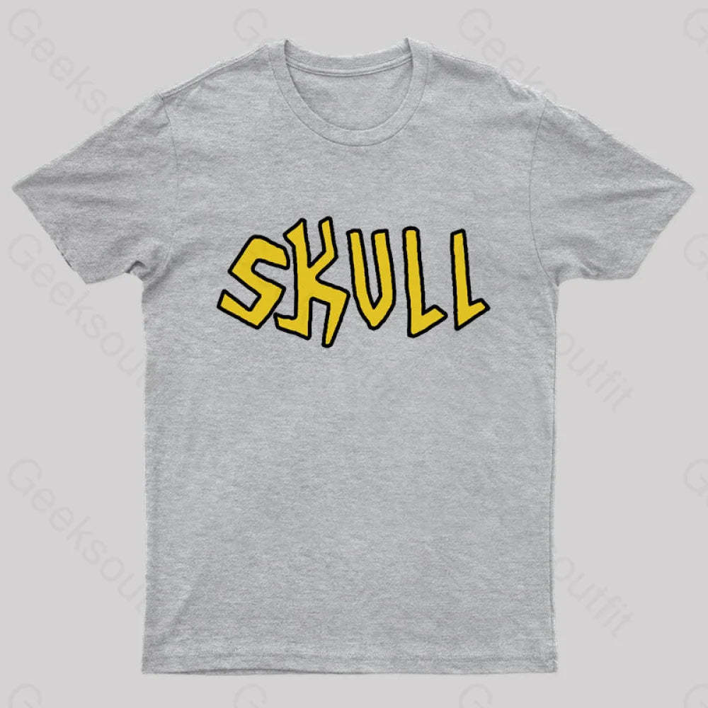 Butt Head Costume Skull Geek T-Shirt Grey / S
