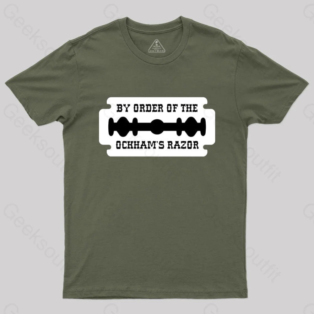 Buy Order Of The Ockham’s Razor T-Shirt Army Green / S