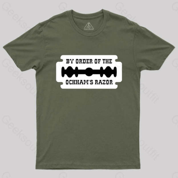 Buy Order Of The Ockham’s Razor T-Shirt Army Green / S
