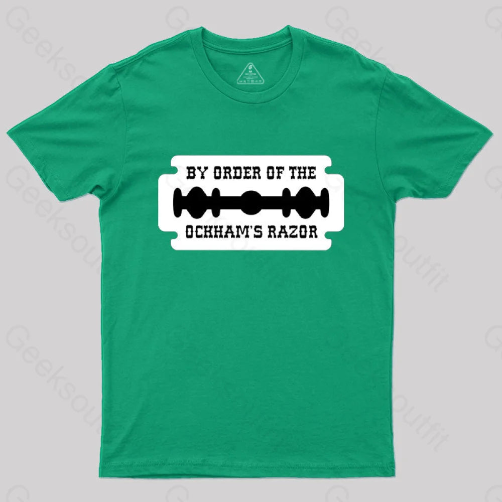 Buy Order Of The Ockham’s Razor T-Shirt Green / S