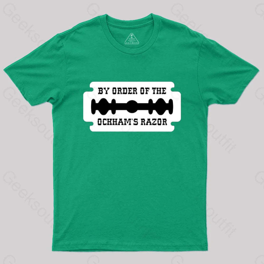 Buy Order Of The Ockham’s Razor T-Shirt Green / S
