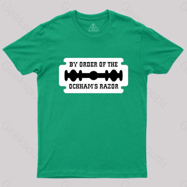 Buy Order Of The Ockham’s Razor T-Shirt Green / S