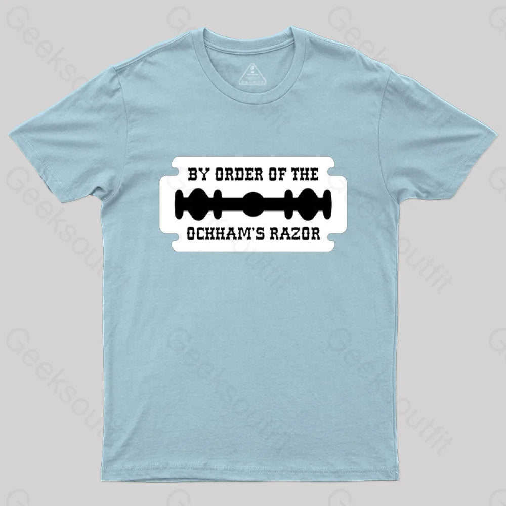 Buy Order Of The Ockham’s Razor T-Shirt Light Blue / S