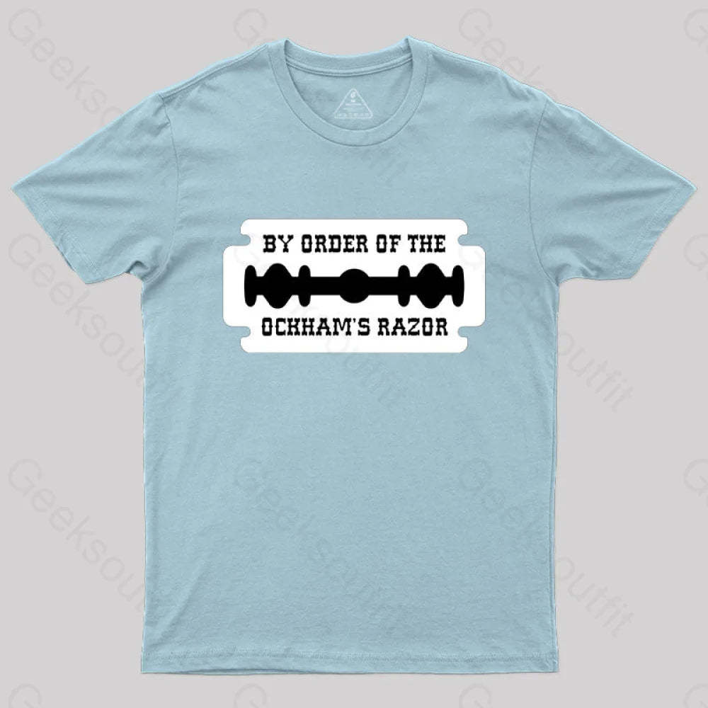 Buy Order Of The Ockham’s Razor T-Shirt Light Blue / S