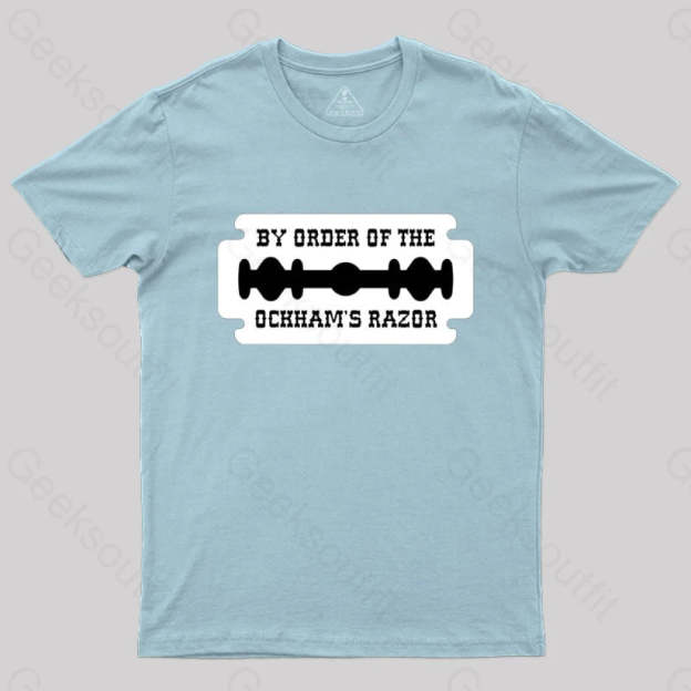 Buy Order Of The Ockham’s Razor T-Shirt Light Blue / S