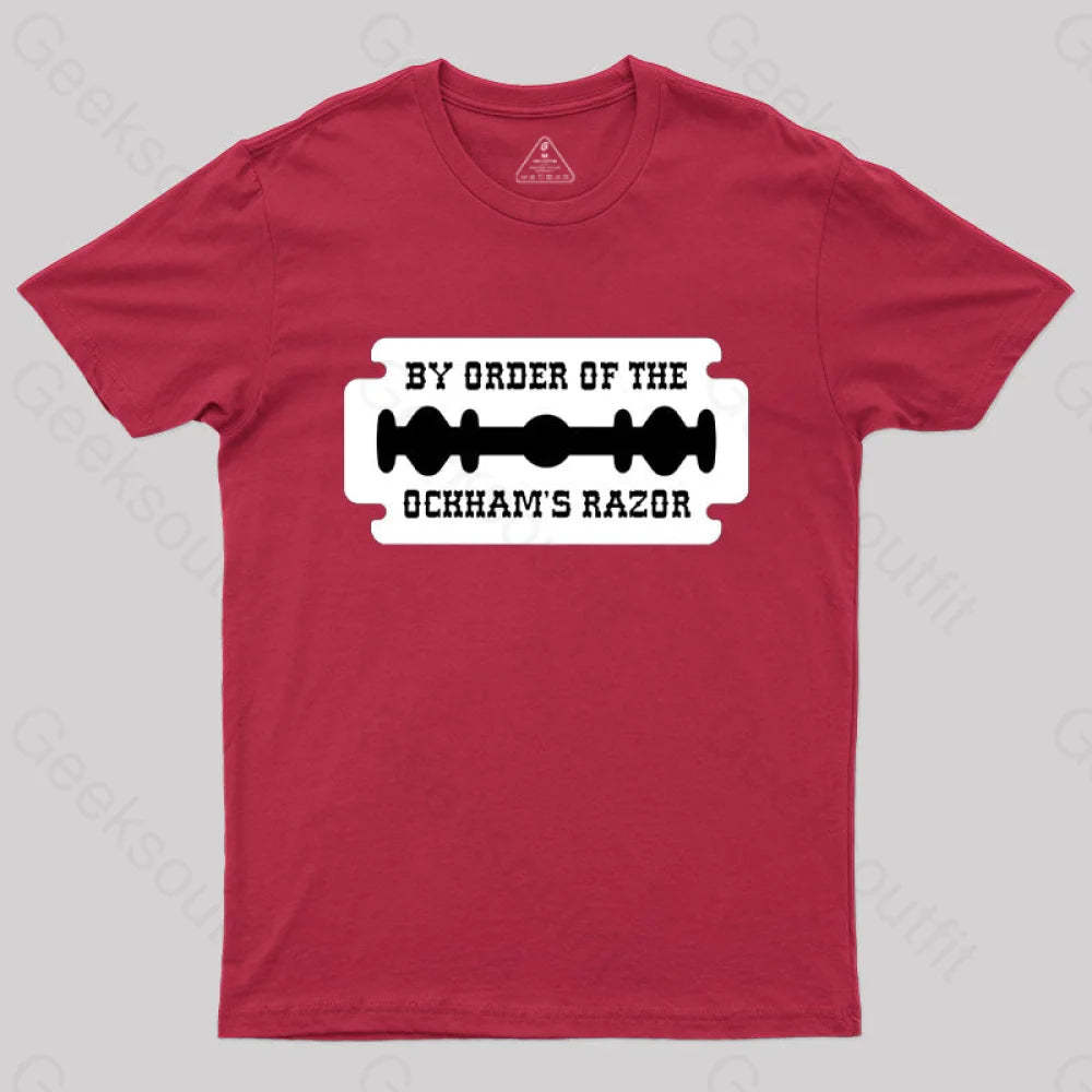 Buy Order Of The Ockham’s Razor T-Shirt Red / S