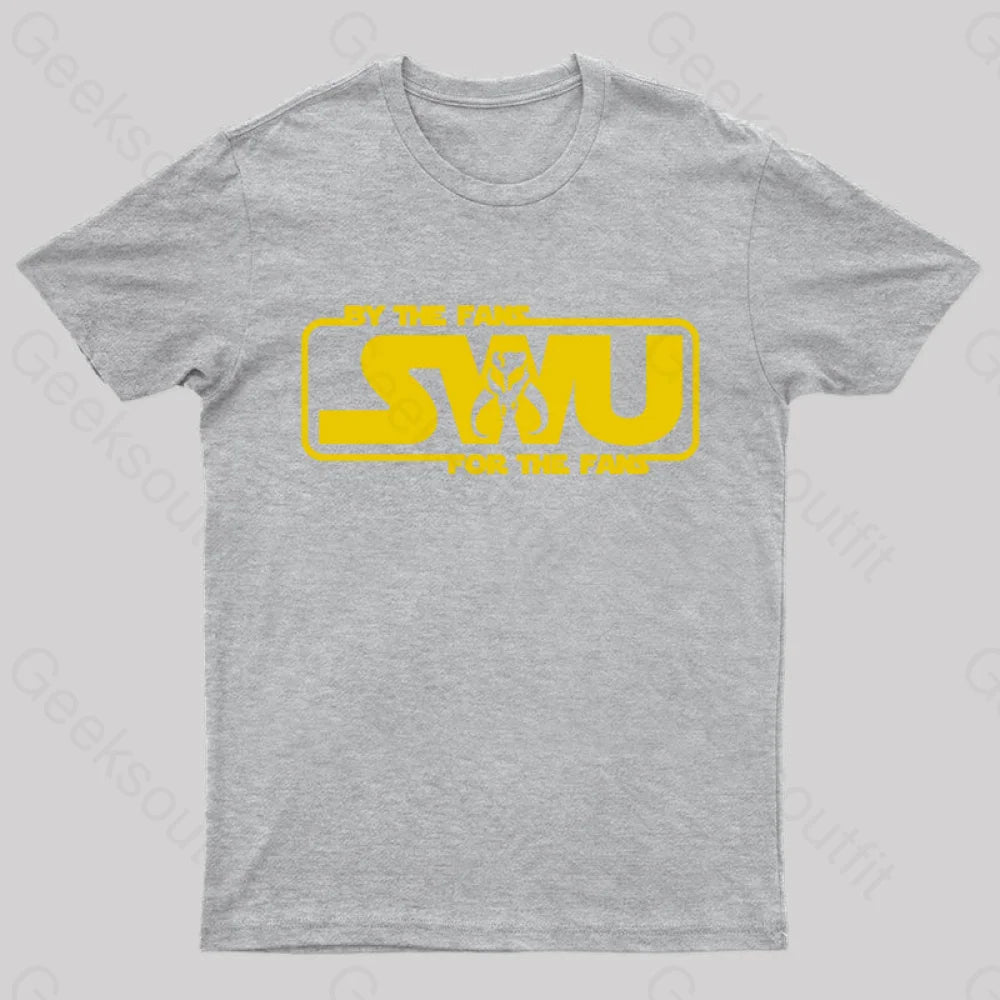 By The Fans Swu For Geek T-Shirt Grey / S