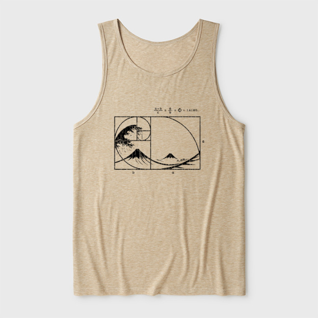 The Great Fibonacci Wave Ultra Soft Heather Tank