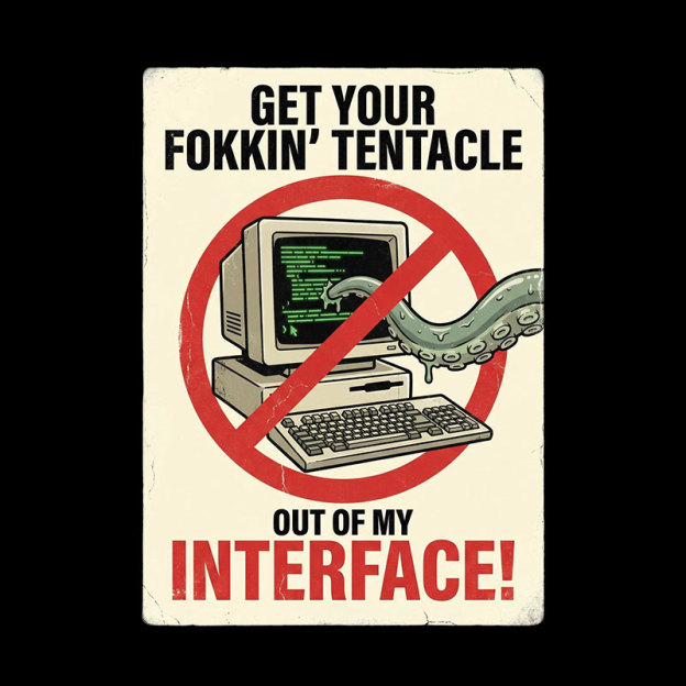 No Tentacles On My Interface Geek T-Shirt