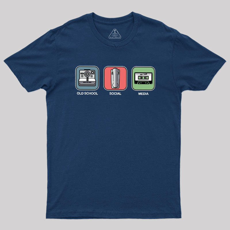 Old School Social Media Geek T-Shirt