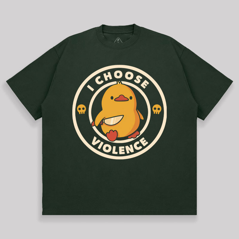 I Choose Violence Unisex Oversized T-shirt