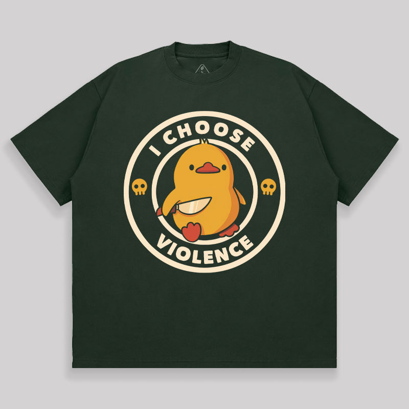 I Choose Violence Unisex Oversized T-shirt