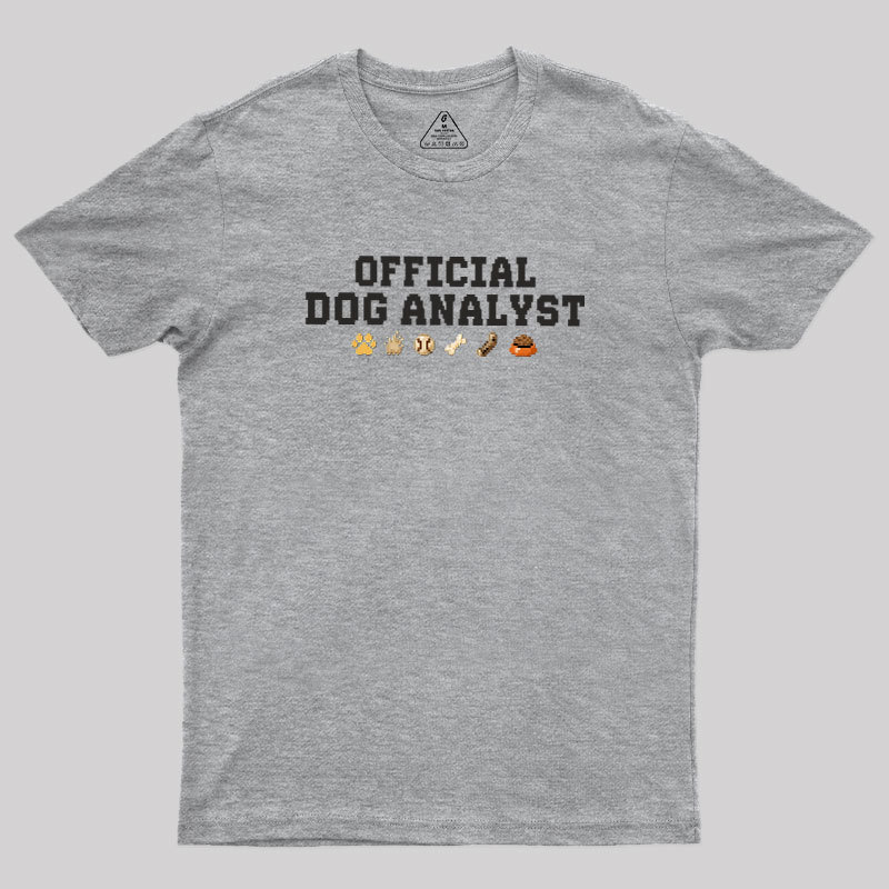 Official Dog Analyst Geek T-Shirt