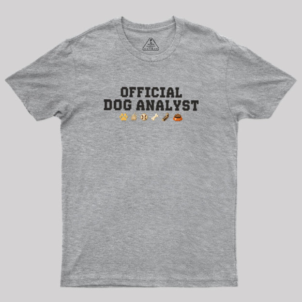 Official Dog Analyst Geek T-Shirt