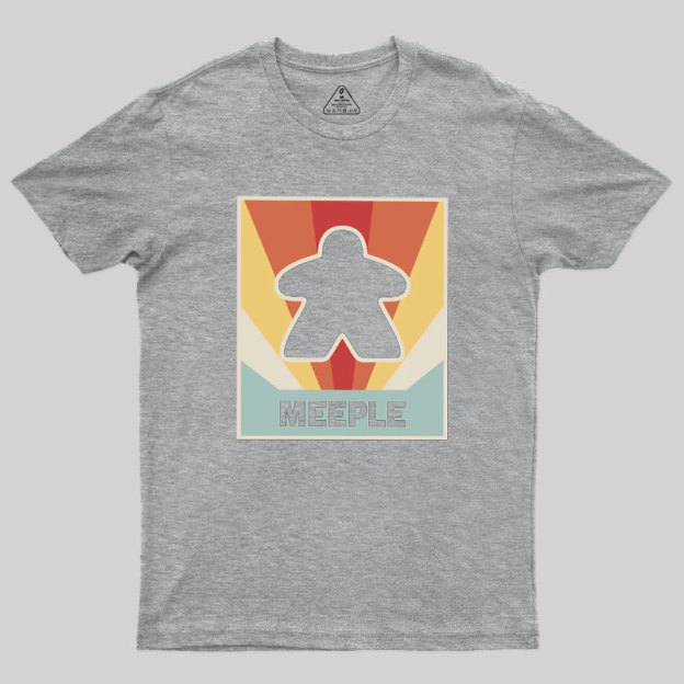 Vintage MEEPLE Boardgame Geek T-Shirt
