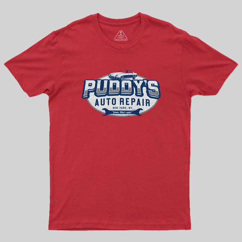Puddy's Auto Repair Seinfeld Geek T-Shirt