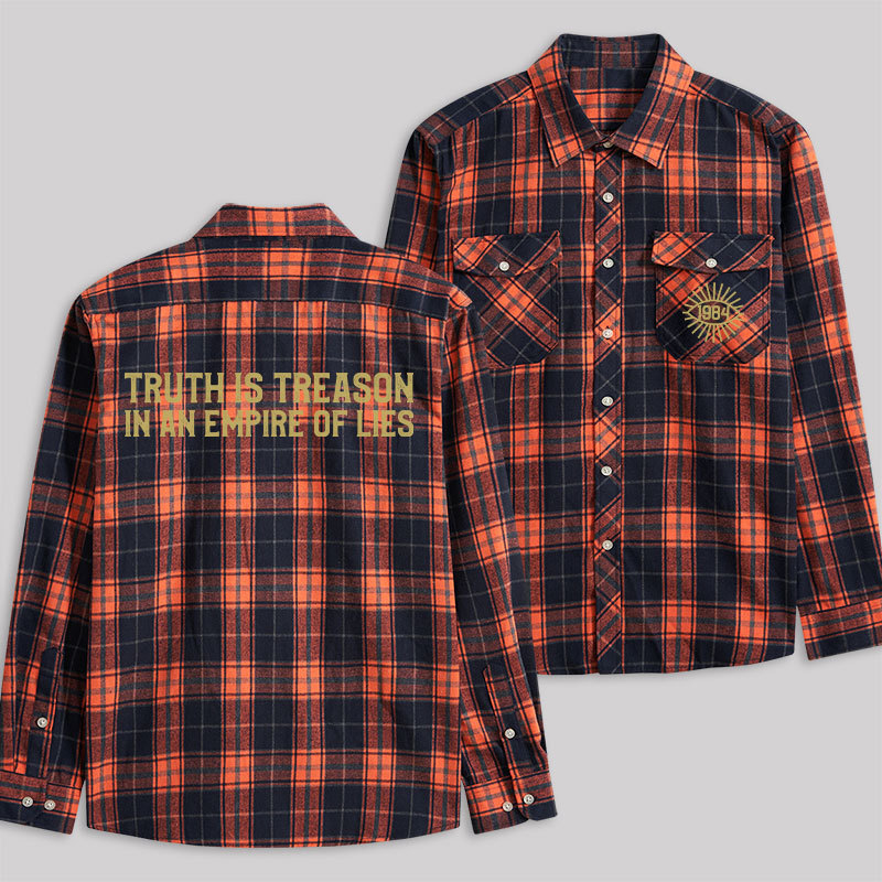 1984 Orwell Plaid Flannel Shirt