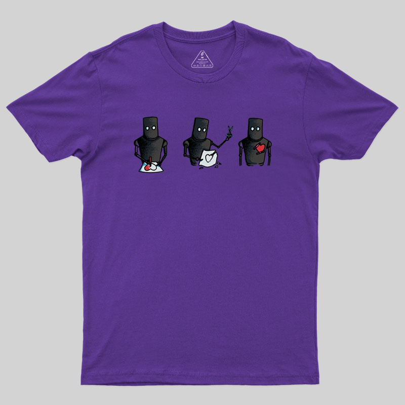 Robot Heart Geek T-Shirt