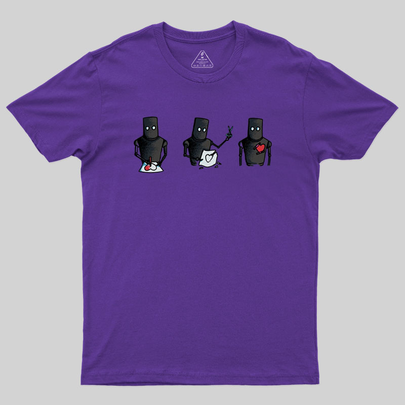 Robot Heart Geek T-Shirt