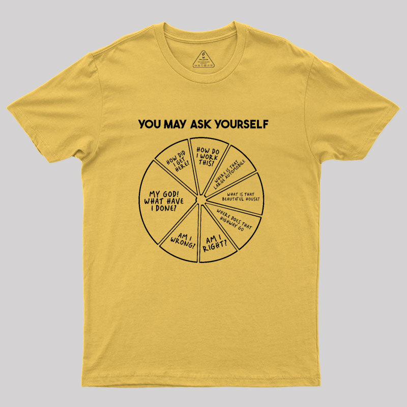 You May Ask Yourself Geek T-Shirt