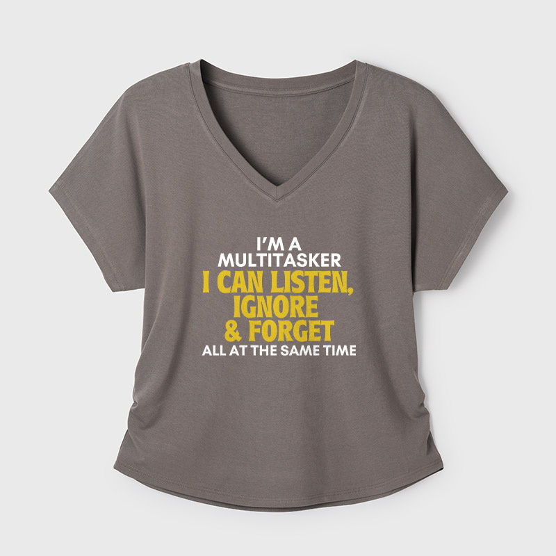 Sarcastic Geek Dolman Sleeve V-Neck Shirt