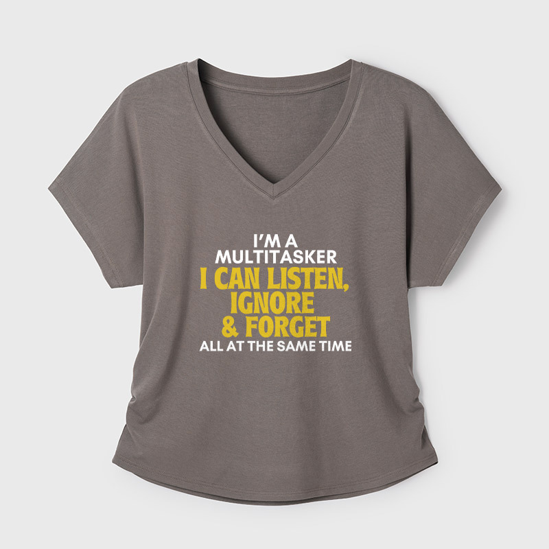 Sarcastic Geek Dolman Sleeve V-Neck Shirt