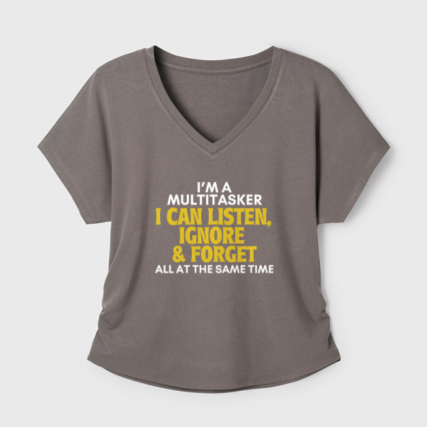 Sarcastic Geek Dolman Sleeve V-Neck Shirt