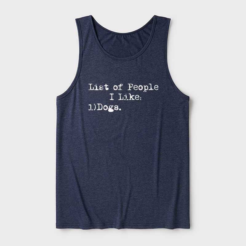 List Of People I Like Ultra Soft Heather Tank