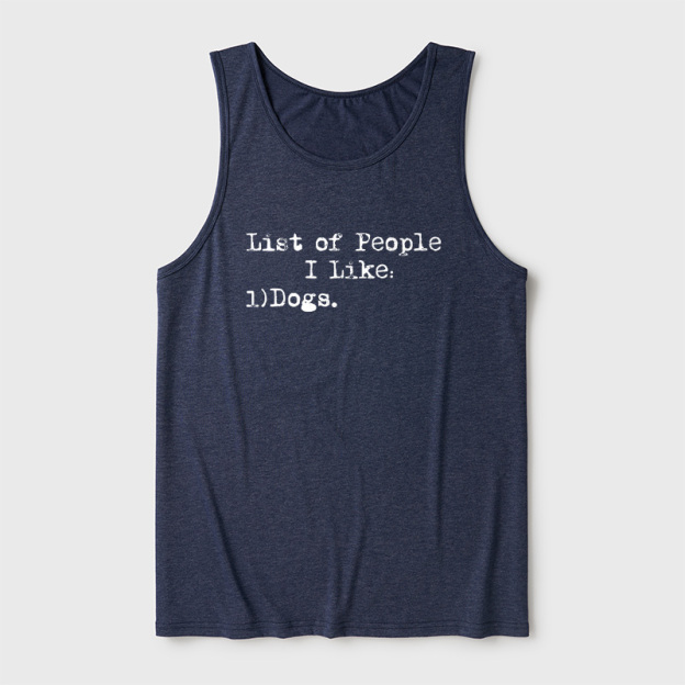List Of People I Like Ultra Soft Heather Tank